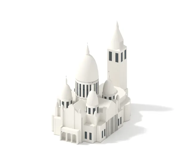 3D model of Basilique du Sacré-Cœur