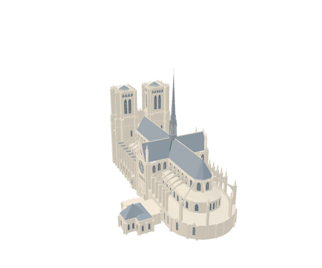 3D model of Notre-Dame de Paris
