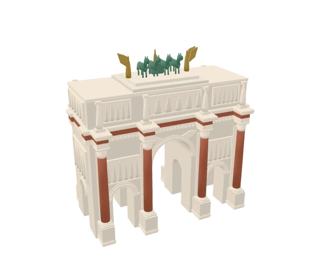 3D model of Arc de Triomphe du Carrousel