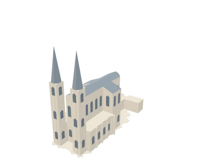 3D model of Église Saint-Jean-Baptiste de Belleville