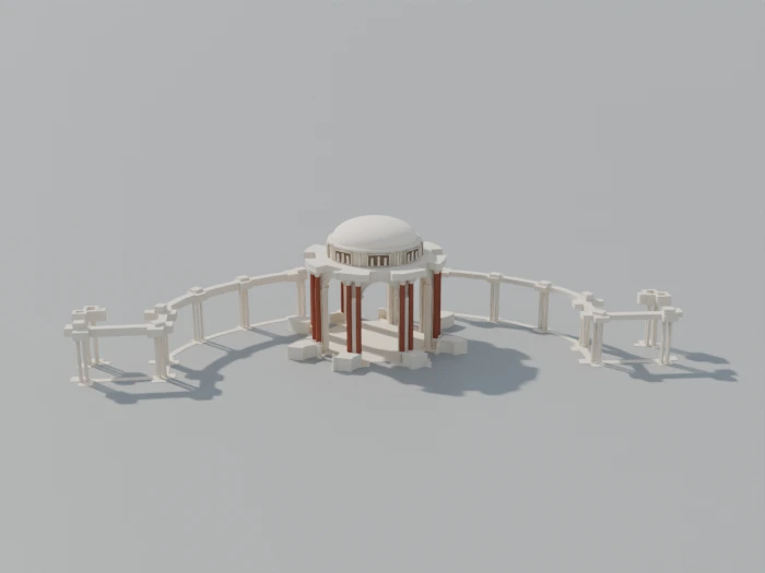 3D model of Palace of Fine Arts
