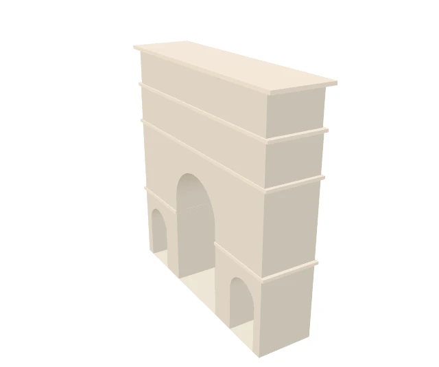 3D model of Porte Saint-Martin